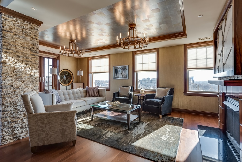 Photographs of a condo in the Chase Park Plaza Residences in the Central West End of the city of St. Louis, Missouri for Dielmann Sotheby's International Realty, agent Lea Luchetti